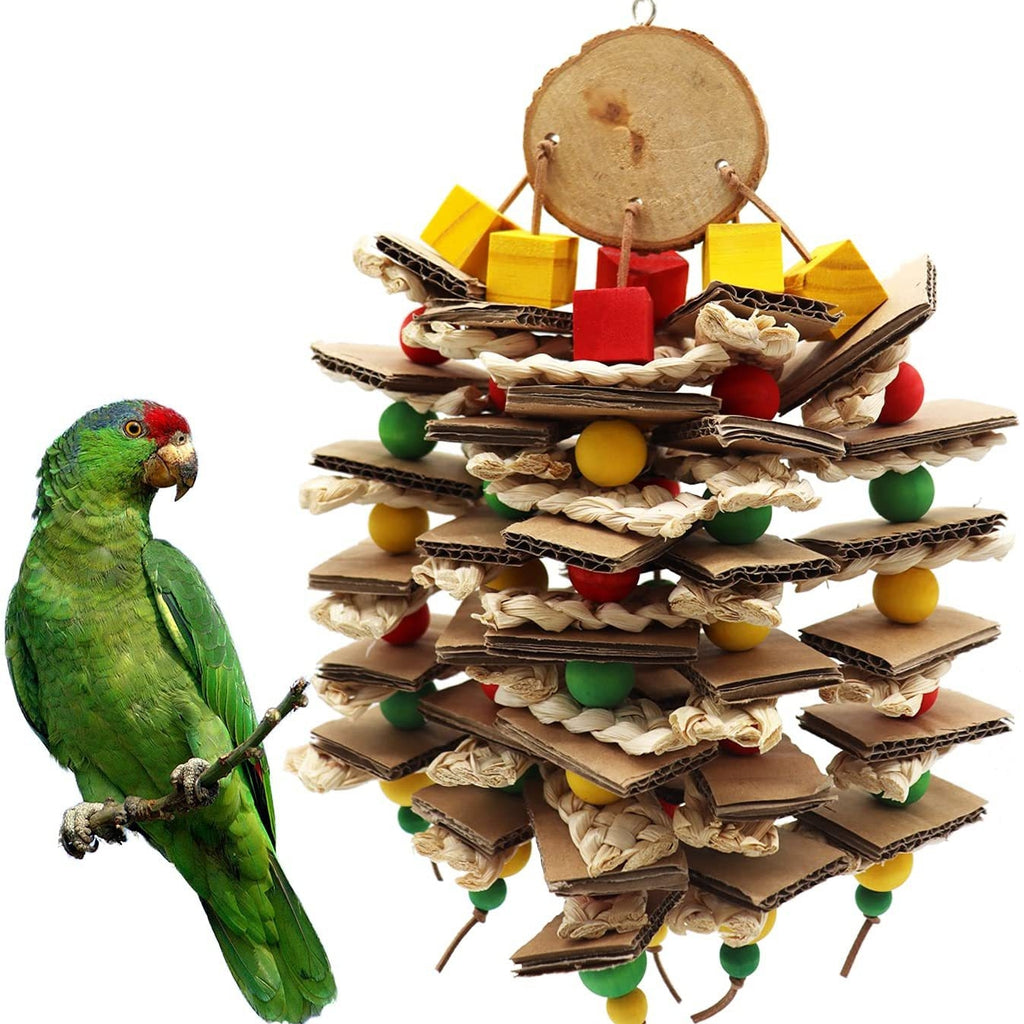 Troncos para roer de cáscaras de maíz y brochetas.