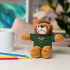 Adorable animal de peluche con camiseta personalizada, regalo tierno para niños.