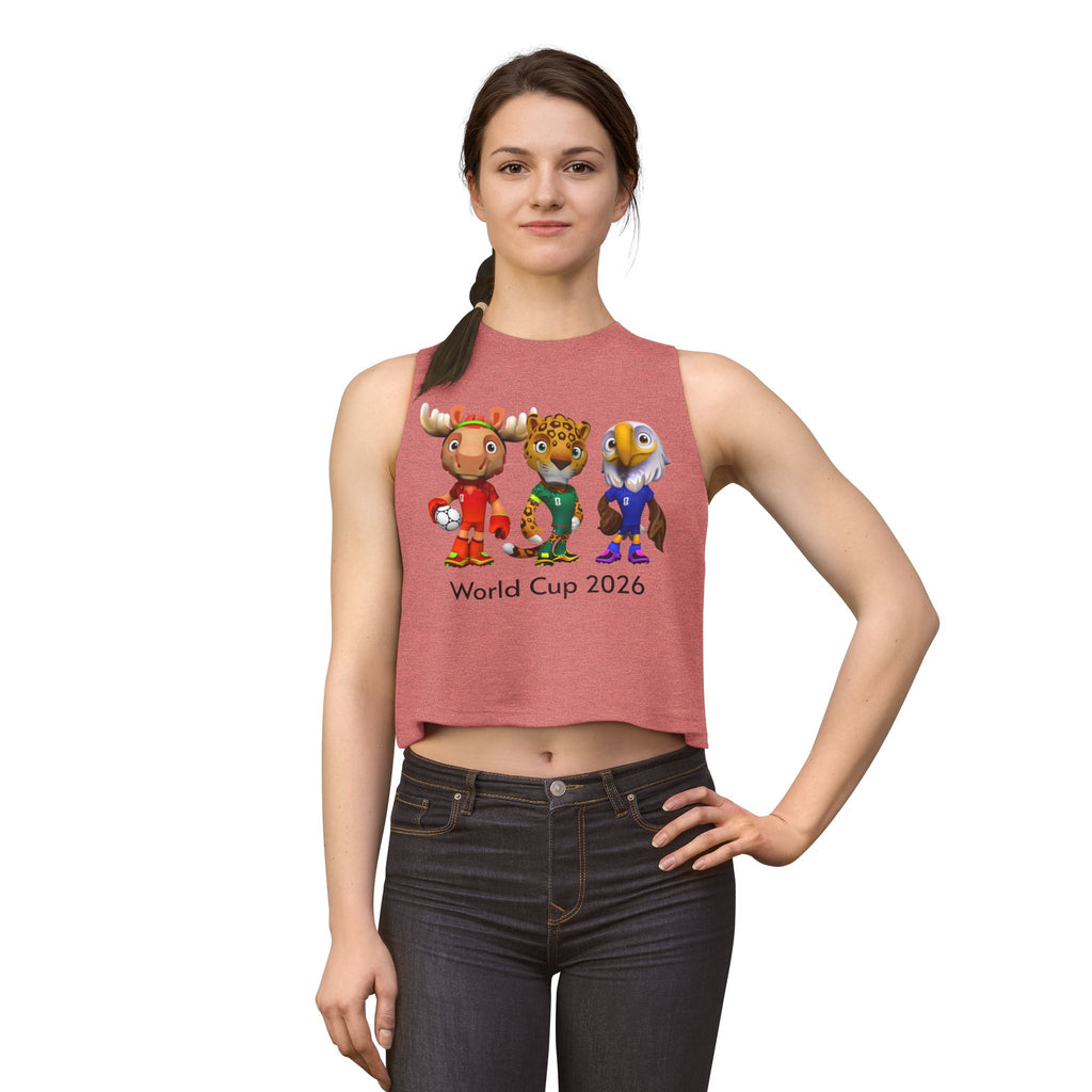 Crop Top de las Mascotas. Camiseta sin mangas para aficionadas al fútbol