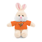Adorable animal de peluche con camiseta personalizada, regalo tierno para niños.