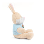 Adorable animal de peluche con camiseta personalizada, regalo tierno para niños.