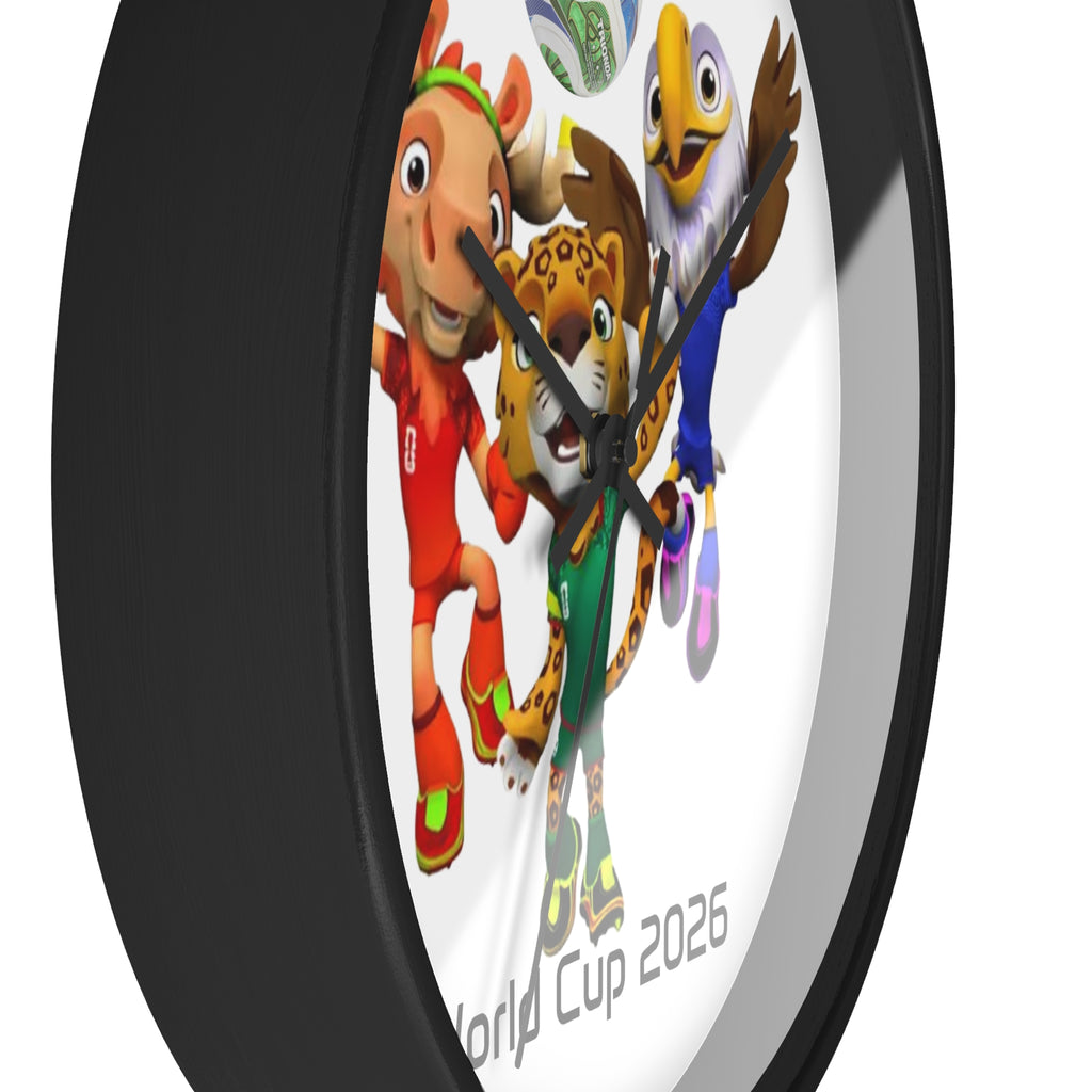 Reloj de pared, decoración deportiva.