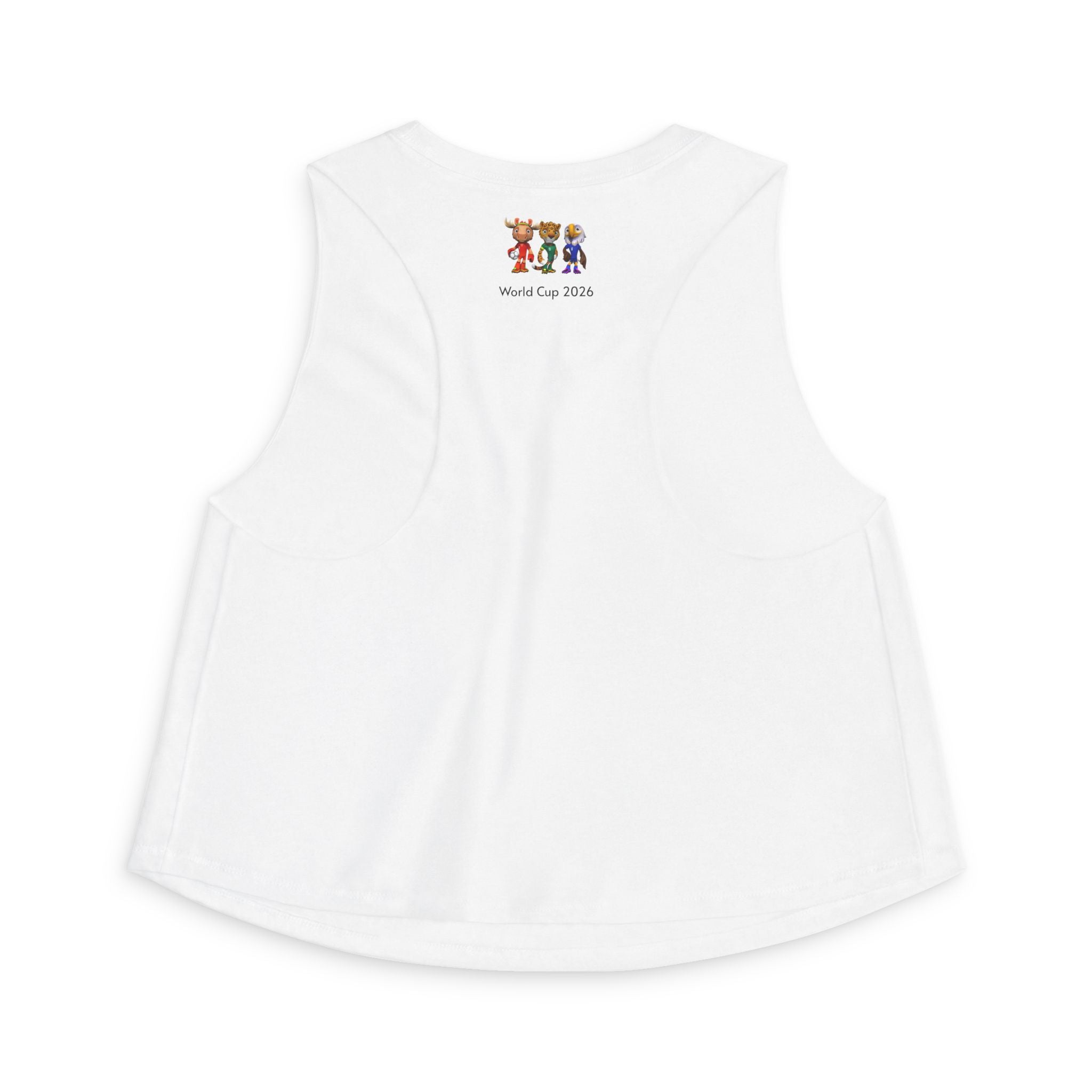 Crop Top de las Mascotas. Camiseta sin mangas para aficionadas al fútbol
