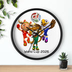 Reloj de pared, decoración deportiva.