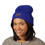 Gorro con las mascotas del Futbol. Gorro con vuelta bordado.