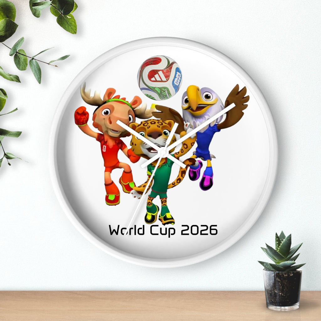 Reloj de pared, decoración deportiva.