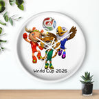 Reloj de pared, decoración deportiva.