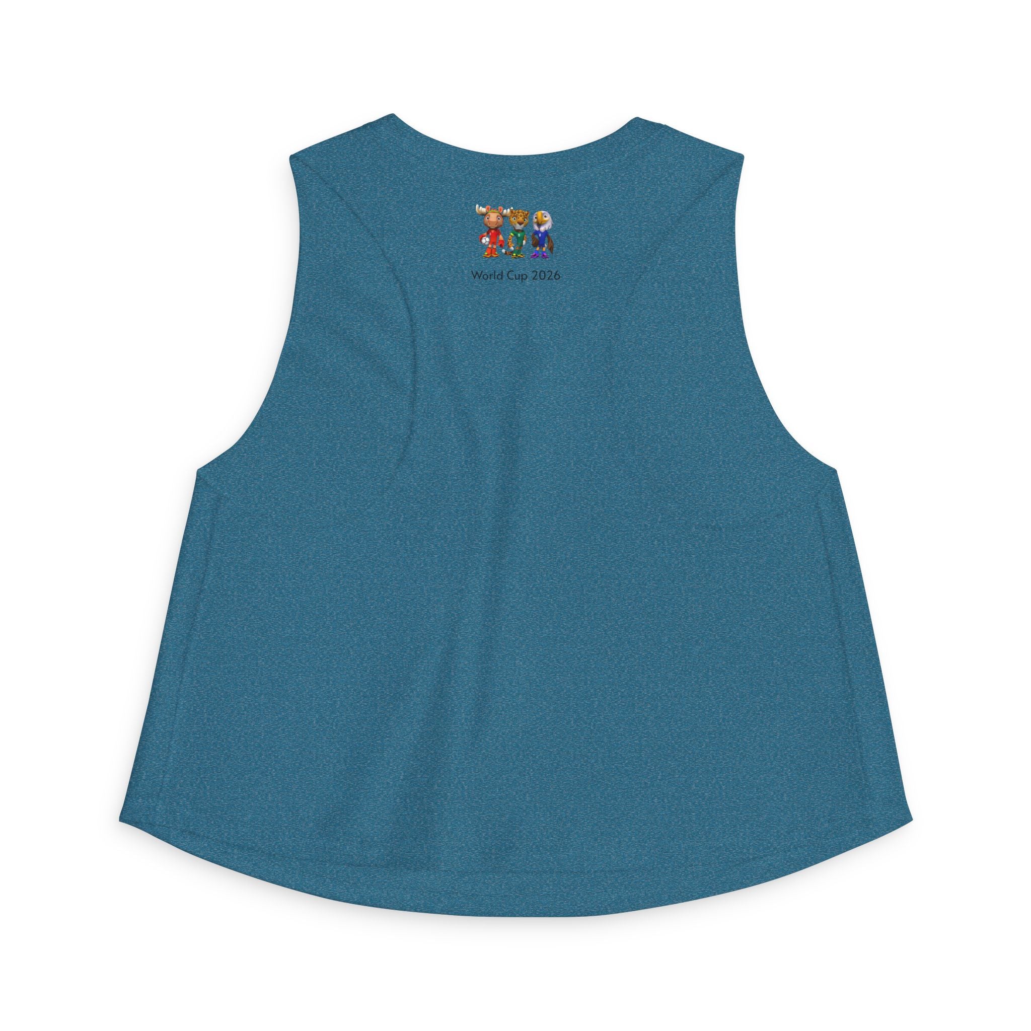 Crop Top de las Mascotas. Camiseta sin mangas para aficionadas al fútbol
