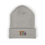 Gorro con las mascotas del Futbol. Gorro con vuelta bordado.