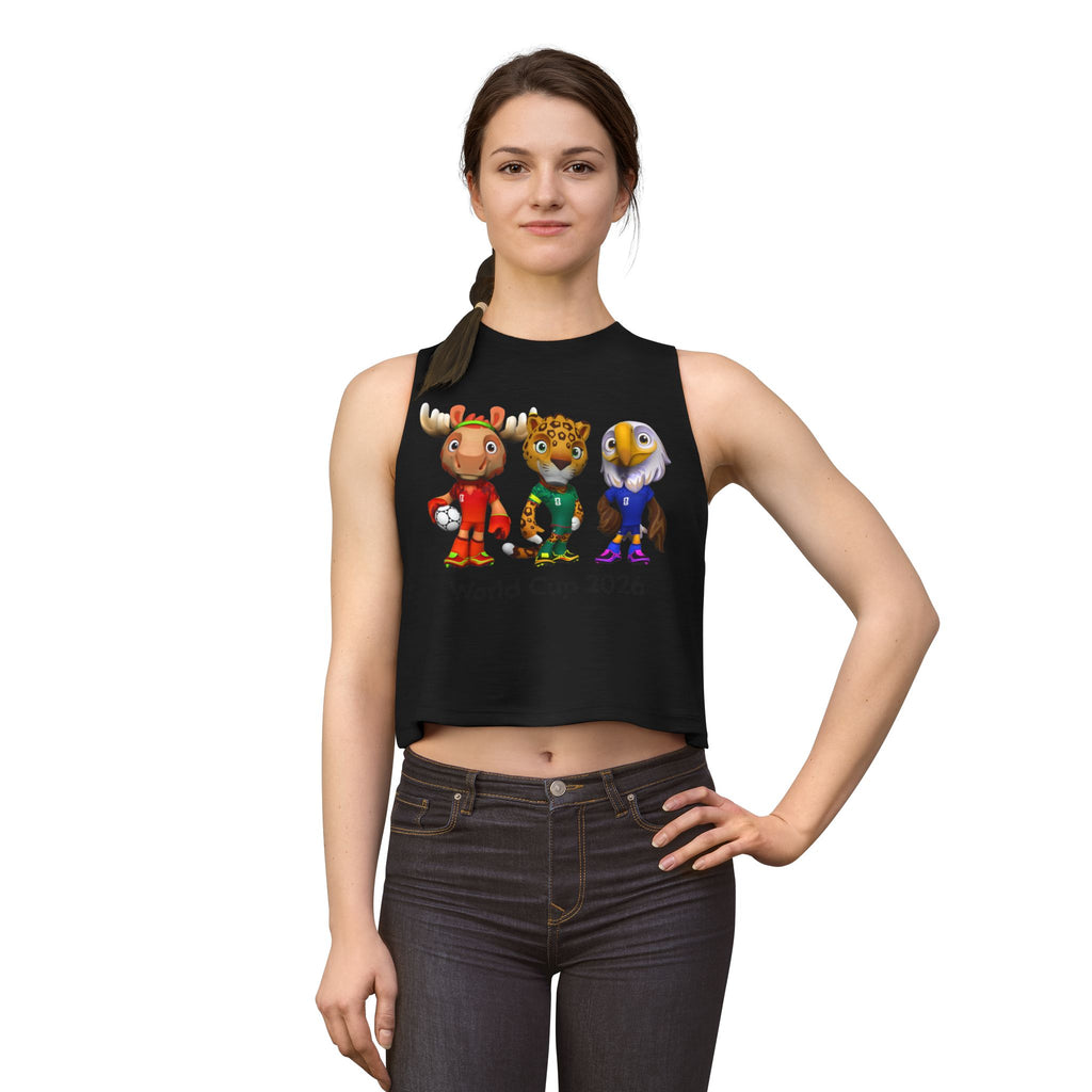 Crop Top de las Mascotas. Camiseta sin mangas para aficionadas al fútbol