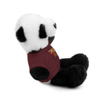Adorable animal de peluche con camiseta personalizada, regalo tierno para niños.