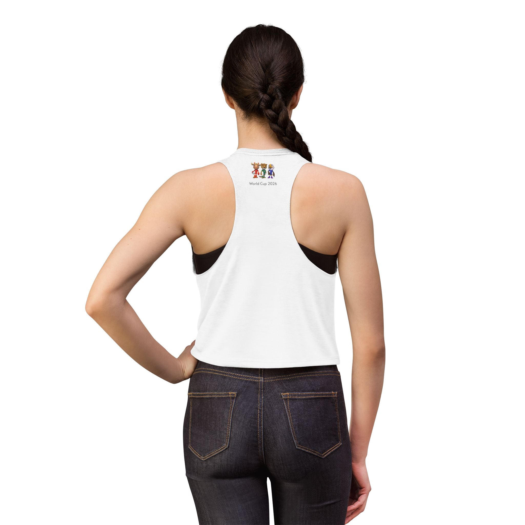Crop Top de las Mascotas. Camiseta sin mangas para aficionadas al fútbol