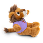 Adorable animal de peluche con camiseta personalizada, regalo tierno para niños.