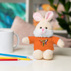 Adorable animal de peluche con camiseta personalizada, regalo tierno para niños.