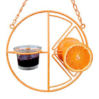 Comedero para pájaros, colgante de Metal para beber, automático y portátil.