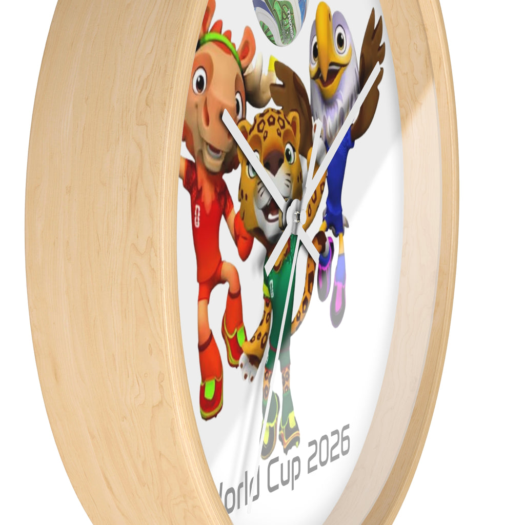 Reloj de pared, decoración deportiva.