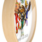 Reloj de pared, decoración deportiva.
