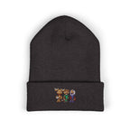 Gorro con las mascotas del Futbol. Gorro con vuelta bordado.