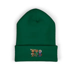 Gorro con las mascotas del Futbol. Gorro con vuelta bordado.