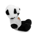 Adorable animal de peluche con camiseta personalizada, regalo tierno para niños.