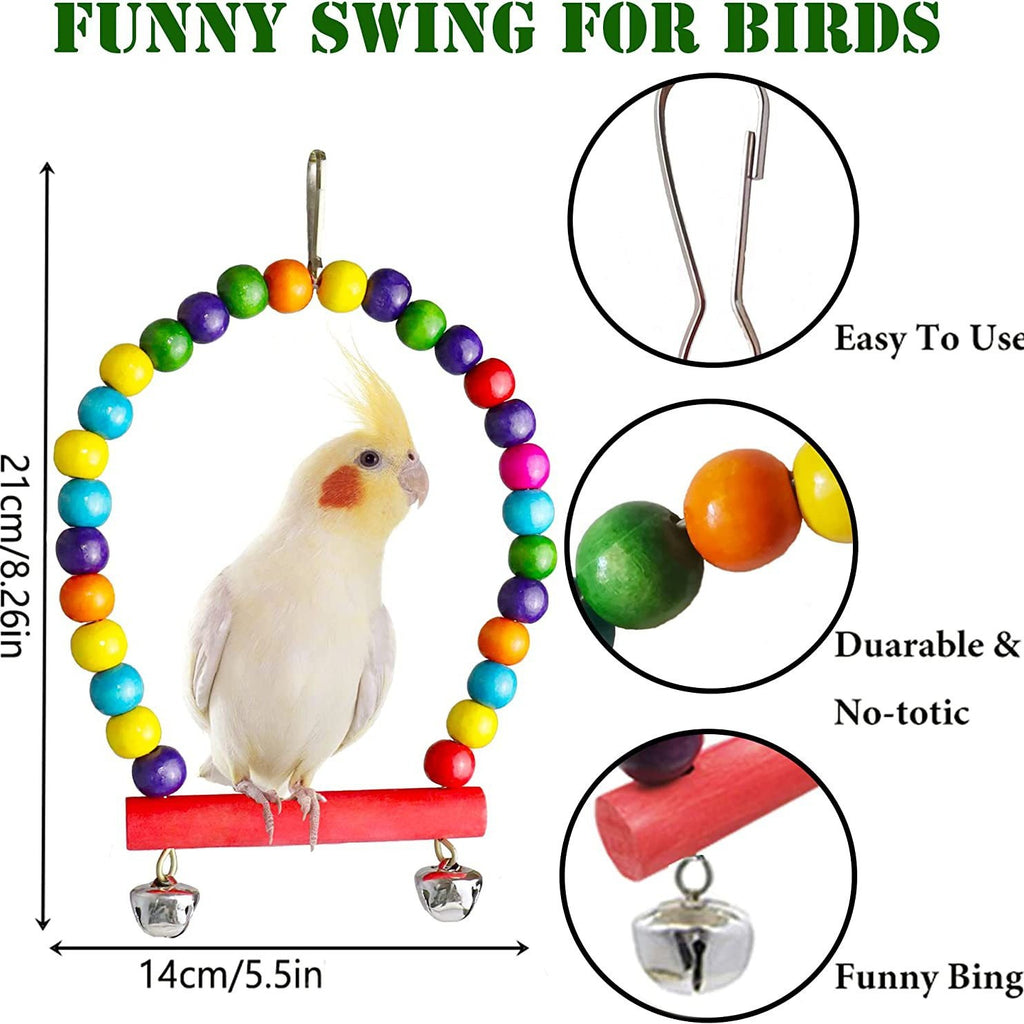 7 piezas de accesorios para jaulas de pájaros.