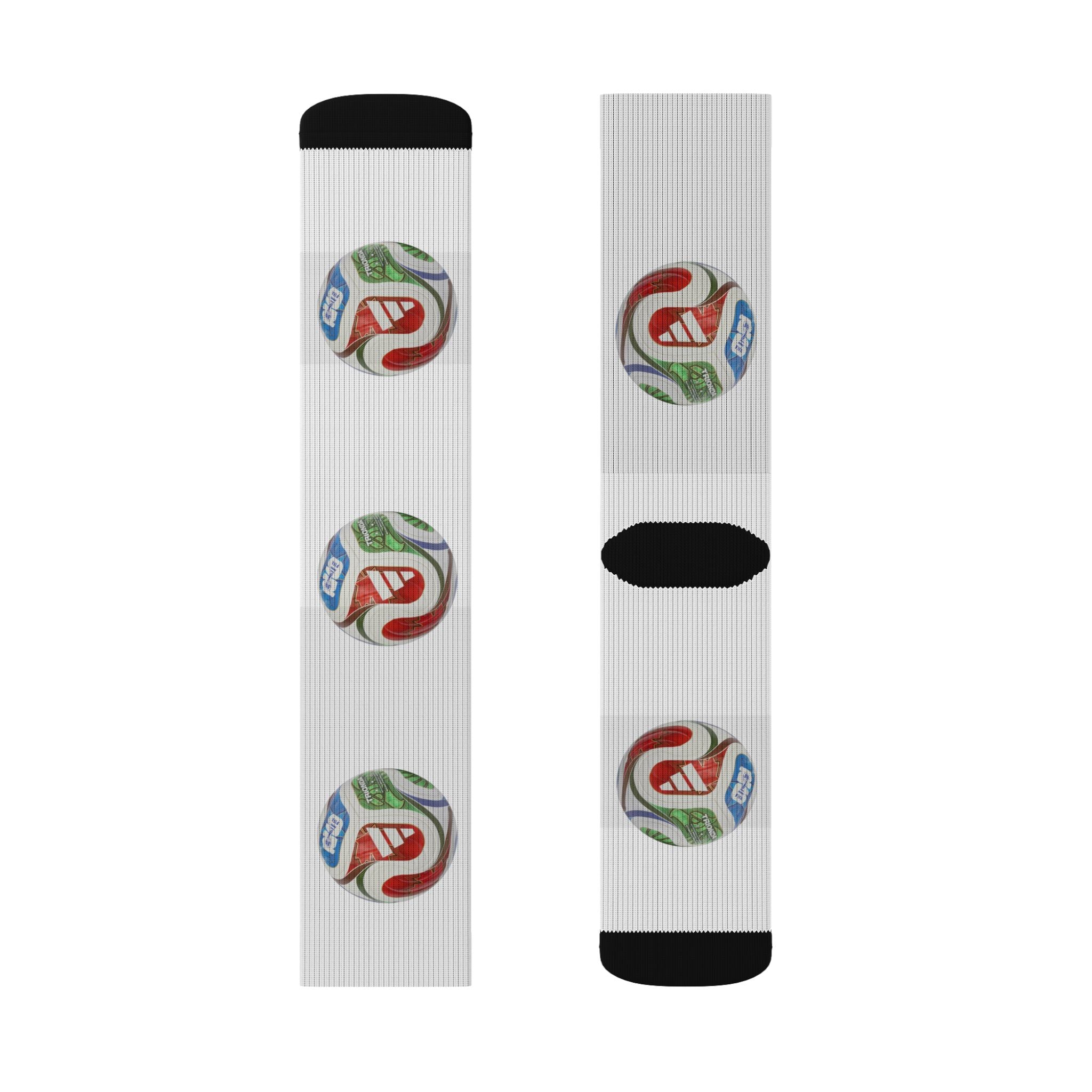 Calcetines de sublimación coloridos, Regalo divertido para amantes del deporte.