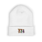 Gorro con las mascotas del Futbol. Gorro con vuelta bordado.