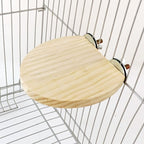 Accesorios para jaulas para escalar y jugar, plataforma de salto de madera maciza.