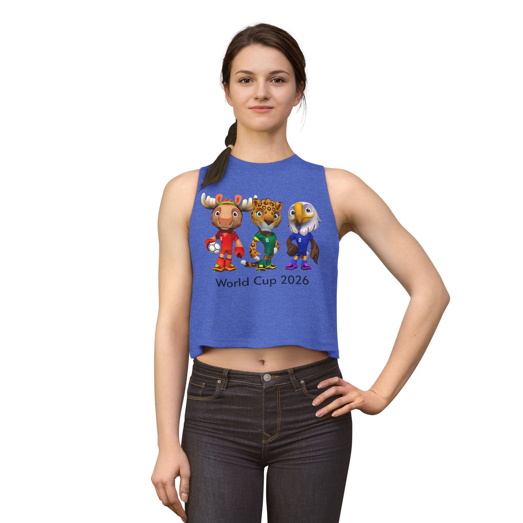 Crop Top de las Mascotas. Camiseta sin mangas para aficionadas al fútbol