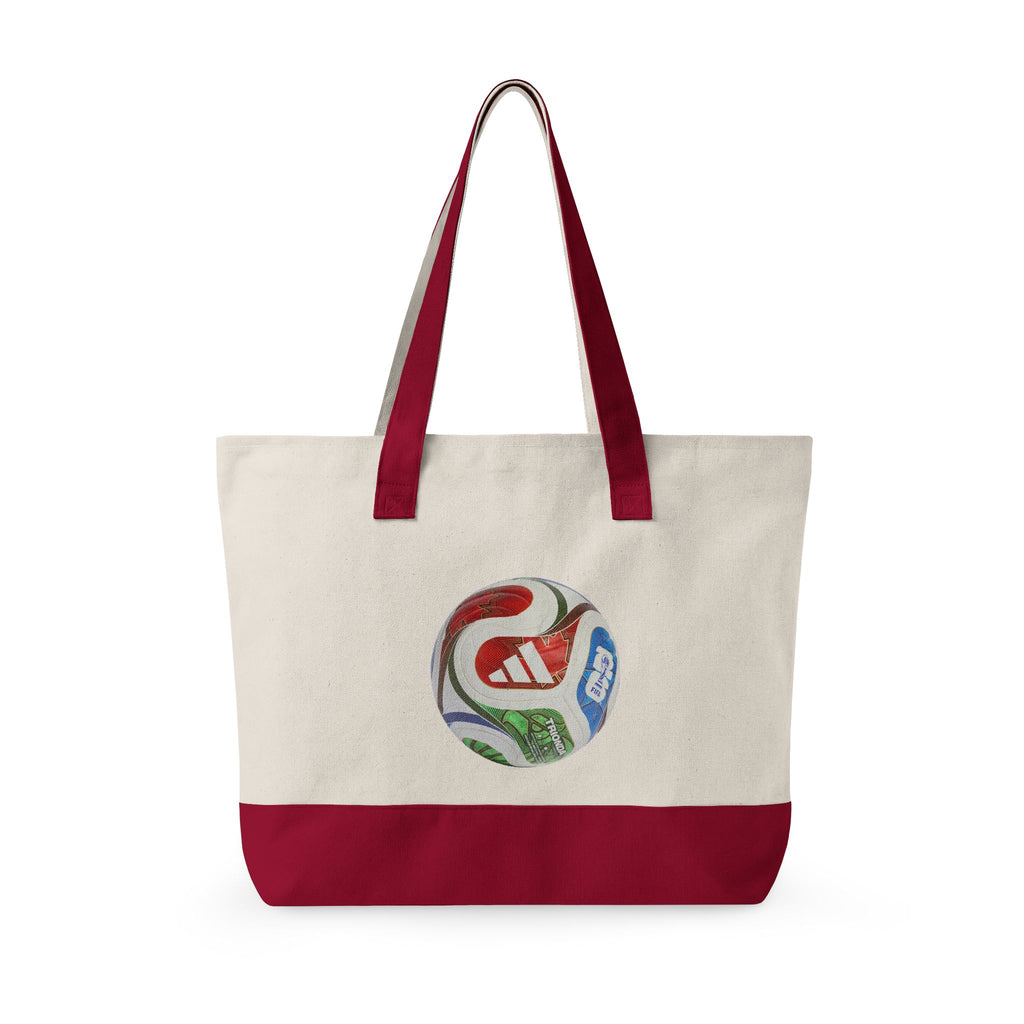 Bolso tote de lona con cremallera y trío de mascotas.