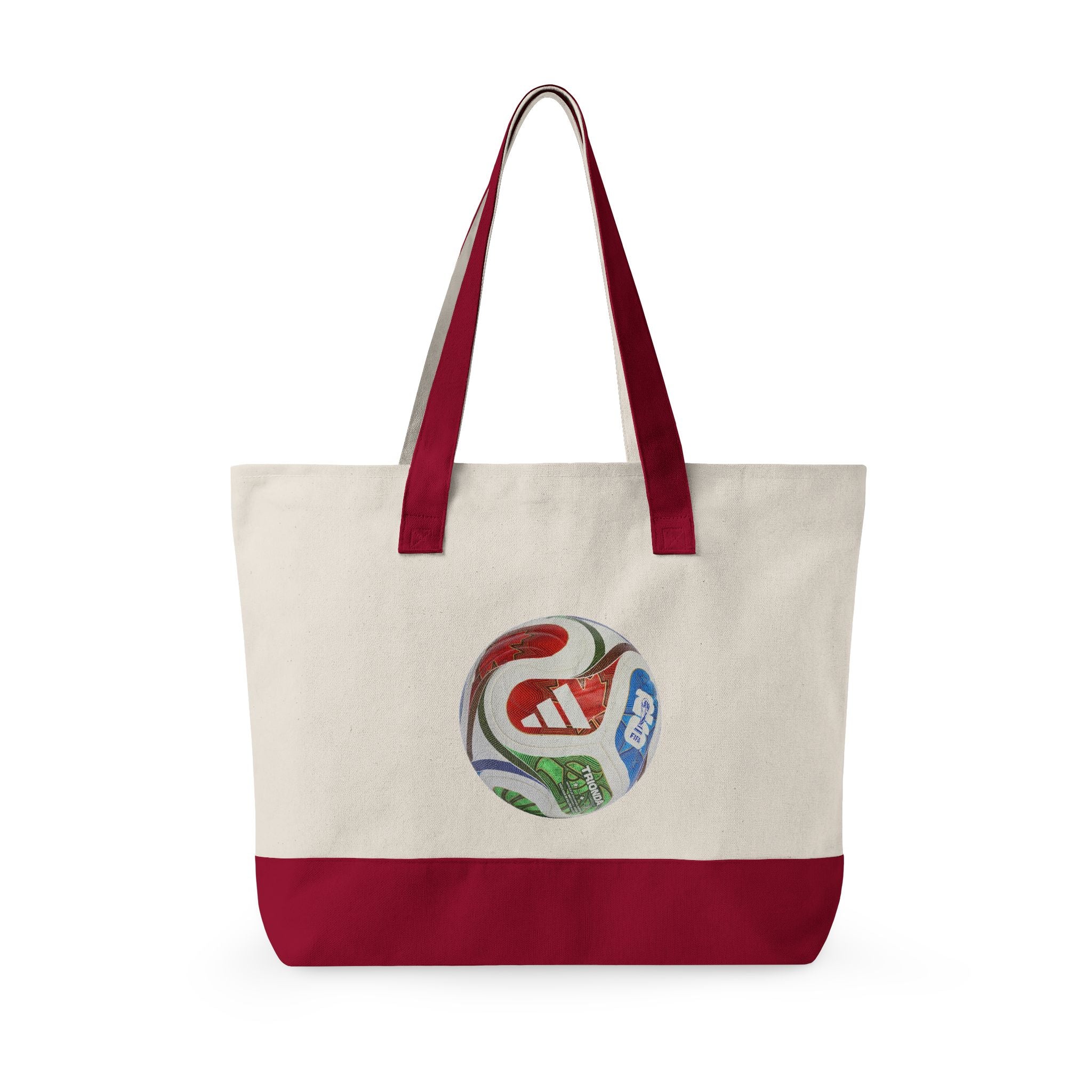 Bolso tote de lona con cremallera y trío de mascotas.