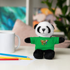 Adorable animal de peluche con camiseta personalizada, regalo tierno para niños.