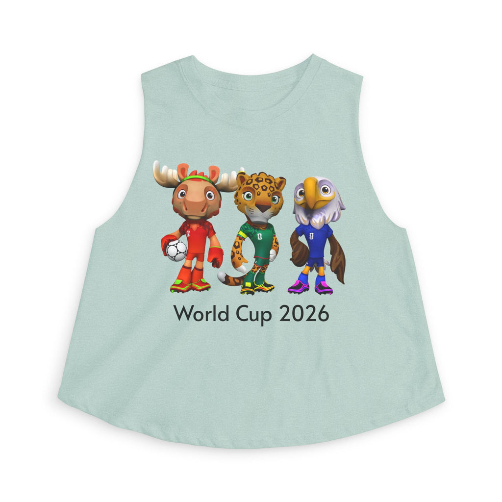 Crop Top de las Mascotas. Camiseta sin mangas para aficionadas al fútbol