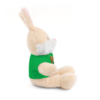 Adorable animal de peluche con camiseta personalizada, regalo tierno para niños.
