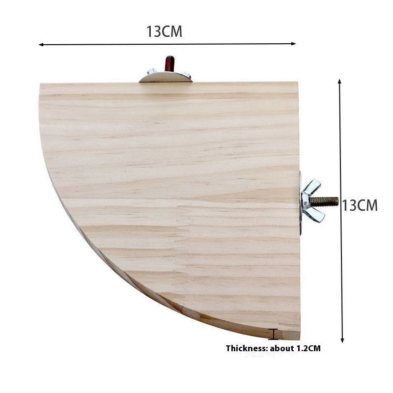 Accesorios para jaulas para escalar y jugar, plataforma de salto de madera maciza.