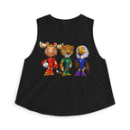 Crop Top de las Mascotas. Camiseta sin mangas para aficionadas al fútbol