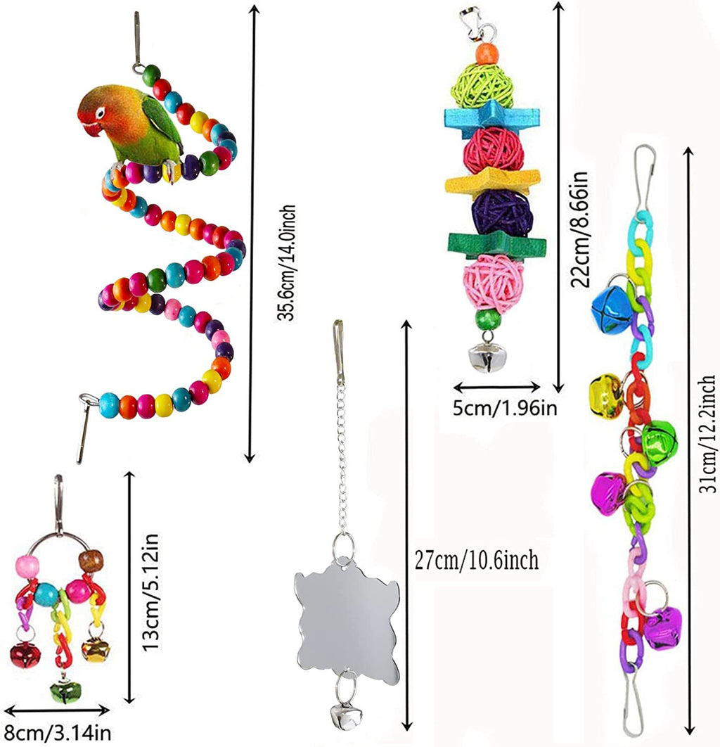 7 piezas de accesorios para jaulas de pájaros.