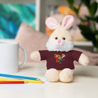 Adorable animal de peluche con camiseta personalizada, regalo tierno para niños.