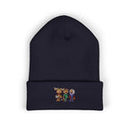 Gorro con las mascotas del Futbol. Gorro con vuelta bordado.