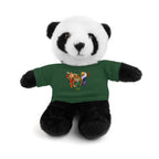 Adorable animal de peluche con camiseta personalizada, regalo tierno para niños.