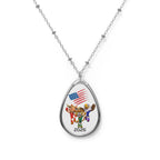 Collar ovalado «Mascotas 2026» | Colgante de bandera.
