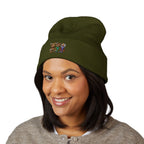 Gorro con las mascotas del Futbol. Gorro con vuelta bordado.