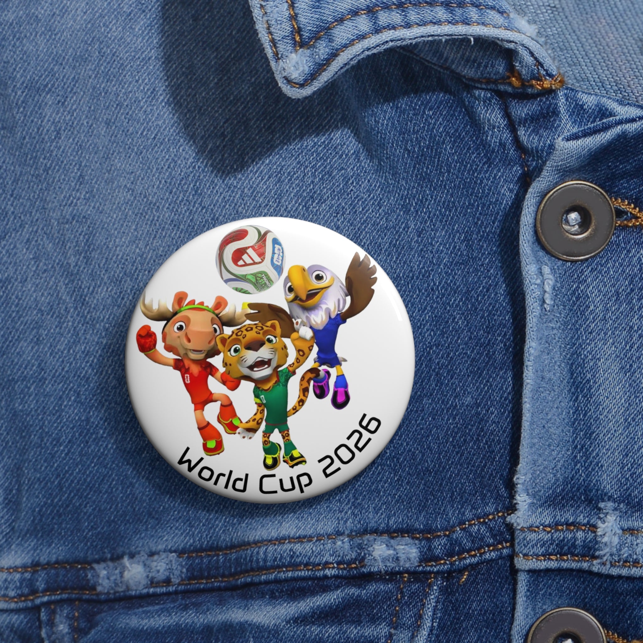 Botones personalizados, accesorios para aficionados al deporte.
