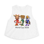 Crop Top de las Mascotas. Camiseta sin mangas para aficionadas al fútbol