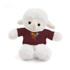 Adorable animal de peluche con camiseta personalizada, regalo tierno para niños.