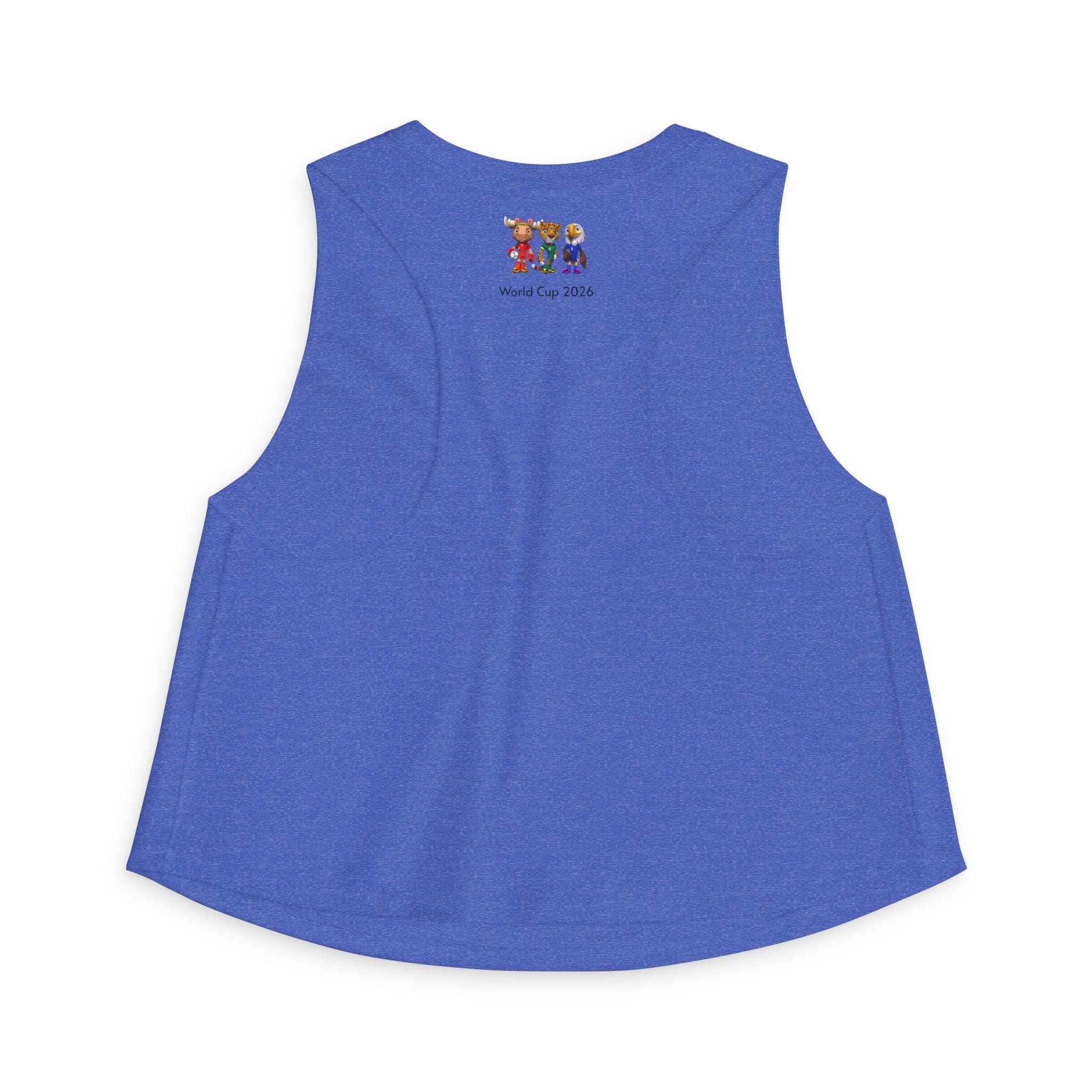 Crop Top de las Mascotas. Camiseta sin mangas para aficionadas al fútbol