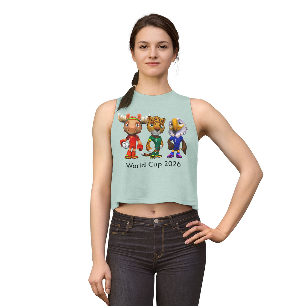 Crop Top de las Mascotas. Camiseta sin mangas para aficionadas al fútbol