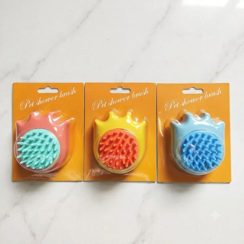 Cepillo de baño y peine de masaje para perros y gatos