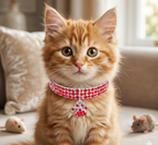 Collar para Gatos, de color sólido de aleación.