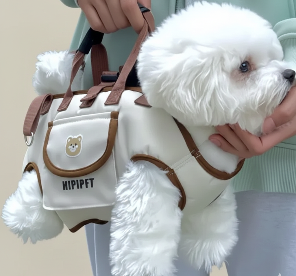 Mochila para mascotas transpirable y portátil, tipo arnés, de tela Oxford y ligera .